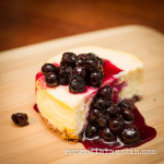 Lavender Cheesecake with Blueberry-Lavender Sauce